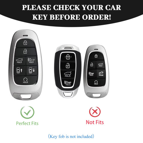 Protective Shell for 2022 Replacement TPU Car Key Cover 7-Gray 1