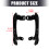 Sturdy Aluminum Motorcycle Backrest Support Quick Fixing-Black 4