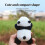 Soft Sponge Panda Handlebars Ornament Handlebars-A 7