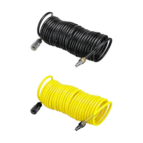 Pneumatic Tubing Quick Coupling Pipe Air Compressor Hose-Yellow 1