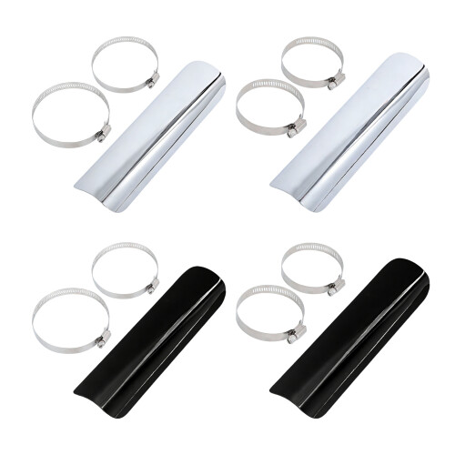 Motorcycle Accessories Exhaust Pipe Guard With Metal-Silver B 1