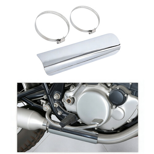 Protection d'échappement pour accessoires de moto, avec-Noir A 2