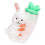 Decorative Glass Storage Jar with Easter Bunnies Chick Eggs-A 1