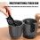 Small Car Organizer with Integrated Cup Holder &-Gray 5