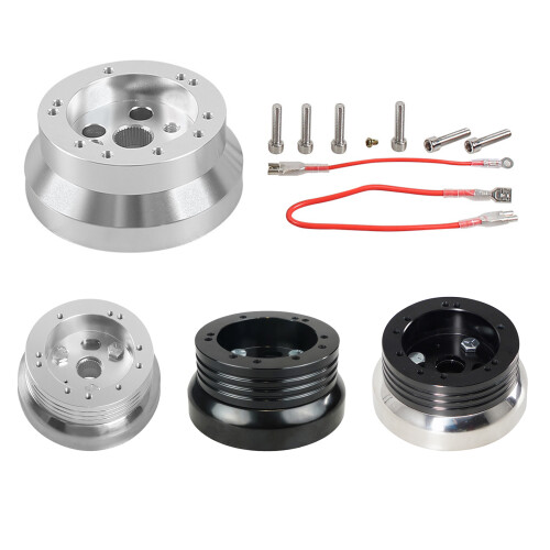 Steering Wheel Hub Hub Adapter for 5 Hole And 6 Hole-Silver 1