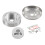 Steering Wheel Hub Hub Adapter for 5 Hole And 6 Hole-Silver 3