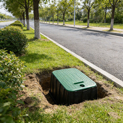Strong Plastic Concealed Water Access Box Ideal For Lawn And 1
