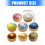 5Pcs Simulation Food Dumpling Press Toy with Steamer Squeeze-4 4