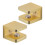 Copper Glass Shelf Brackets Adjustable Cabinet Clamps For-S 1