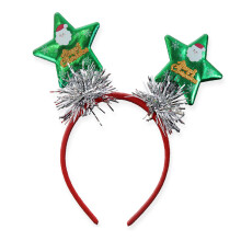 Bandeau de noël étincelant antidérapant, accessoire de-F