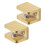 2pack Copper Constructed Glass Shelf Brackets for Shelving-L 1