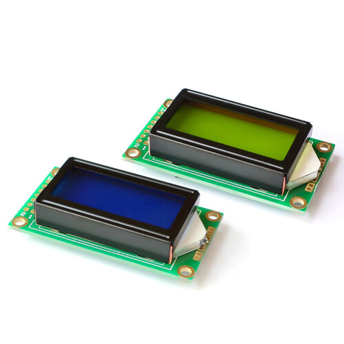 Module d'affichage LCD 0802A 0802 8x2 caractères,-écran bleu 2