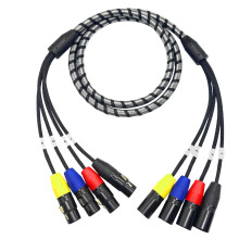 mâle 4Pin à l'équipement d'éclairage d'étape tressé par-1,5m