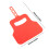 Draagbare Plastic Hittebestendige Outdoor BBQ-ventilator-Rood 4