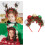 Plastic kerstbal haarhoepel haarband voor-kleur 4