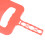 Draagbare Plastic Hittebestendige Outdoor BBQ-ventilator-Rood 5