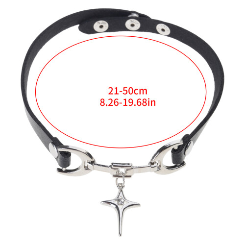 Collier ras de cou en cuir PU, accessoire de mode-28 1
