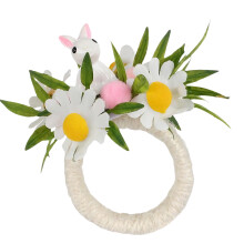 Easter Wood Napkin Rings Rabbit Theme Seasonal-1 6839