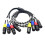 Bouclier tressé de ligne auditive multicœur 4 broches,-3m 7