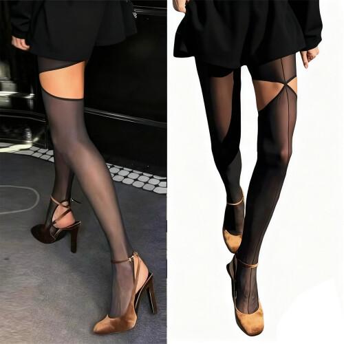 Womens Open Heel Cutout Asymmetrical Nylon-Uni1versal packag 2