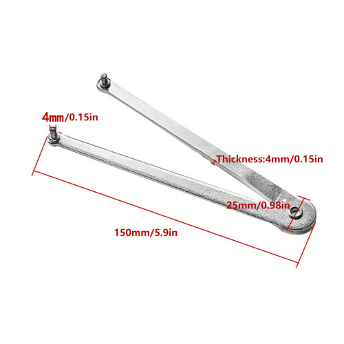 Pin Wrench 4mm Angle Grinder Wrench 150mm Ergonomic Handle For 2