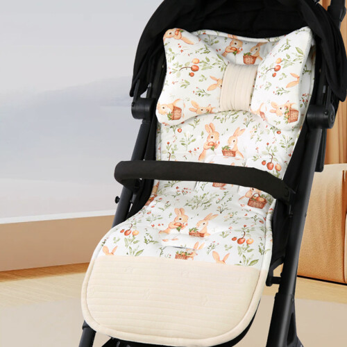 Baby Strollers Pad Cotton Carriage Cushion Printed Pattern-B 2