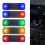 Waterproof LED Solar Power Car Warning Light-Orange red light 3