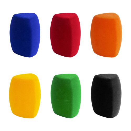 High Density Foam Microphones Cover Triangular Shape-Yellow 1