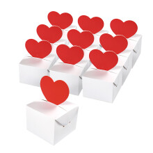 10 stuks liefde hart geschenkverpakking vouwpapier geschenkdoos