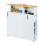 White niche cabinet with bamboo surface 1