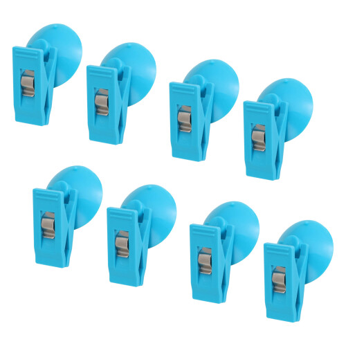 Reliable Suction Cup Clip Quick Setups Easy Application-Blue
