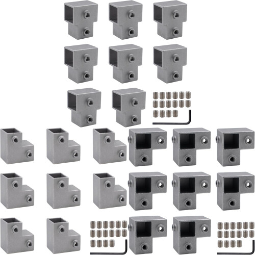 Square Tube Connector Connection Fastener Fixed-Three way 2