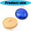 Cartoon Expression Steamed Bun TPR Squeeze Toy-Gold 4