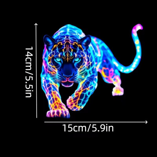 Multipurpose Decorative Vibrant Leopard Pattern Sticker Decal 2