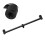 Supporto Rod Pod a due teste in lega di alluminio, 30 cm, nero 12