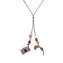 Film caméra bijoux réglable superposition collier automne hiver