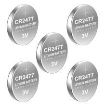 10/5-polige CR2477-Knopfzellenbatterien, sichere-5 Stück