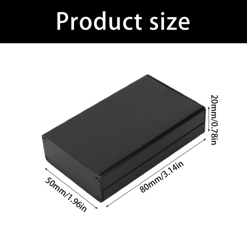 Electrical Project Case Aluminum Housing Unit 80x50x20mm For 2