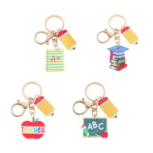 4PCS Playful Stationery And Pencil Shaped Keychains Perfect For