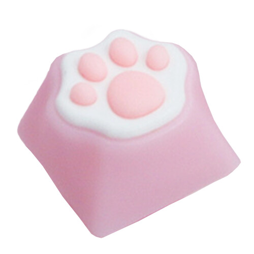 CatPaw Keycap Crafted Silicone Offer Soft Feel-light pink