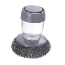 1/2Pcs Practical Kitchen Cleaning Brush With Press To-1