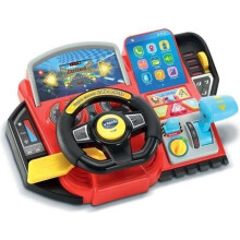 Fahrsimulator für Kinder - VTECH Super Console Turbo Pilot - Farbdisplay und 20 Spiele enthalten