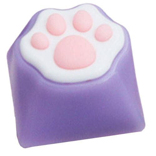 CatPaw Keycap Personality ABS Silicone Soft-dark purpl