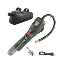 BOSCH Easypump 3,6V kabellose Druckluftpumpe - Reifenfüller (Fahrrad, Auto, Motorrad) Bälle mit Fahrradtasche 0603947002