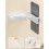 Strong Adhesive Flexible Wall Mounting Holder With Total-White 7