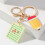 4 Pieces Lightweight Stationery Themed Keychains Gift For 6
