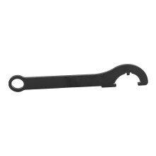 Llave inglesa de gancho de acero 45 negra ergonómica