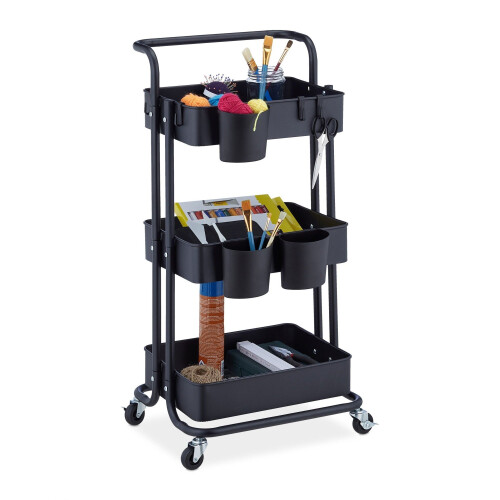 Trolley met 3 planken 1