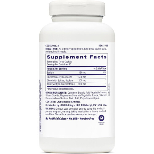 GNC TriFlex Joint Support, Original, 240 Caplets 1