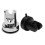Supporto per soffione doccia a ventosa in ABS Nero/Argento 16